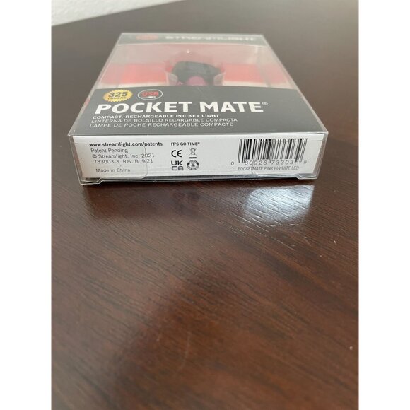 Streamlight Pocket Mate Compact Rechargeable LED Light - Model 73303 - Pink - Picture 8 of 9